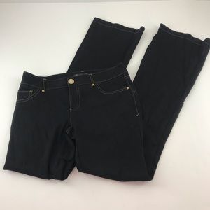 INC International Concepts Black Boot Cut Jeans